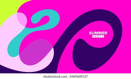 summer party background. vector illustration. hd layout, banner, poster, greeting card template design