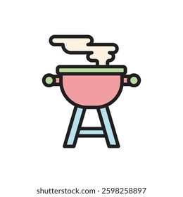 Summer Party Bbq Icon Vector Illustration