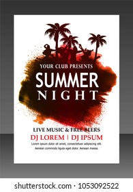 Summer party flyer
