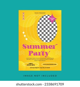 Summer Party Flyer Template Design