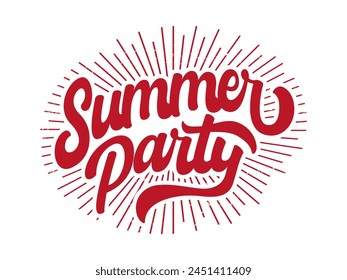 Summer Party Flyer Templete Design
