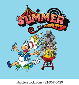 Summer Party a funny poster