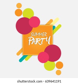 summer party  illustration vector eps10