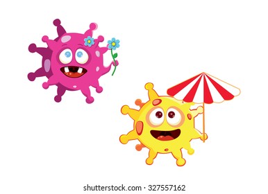 Summer party octopus. Sunshine octopus.