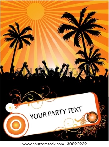 summer party placard