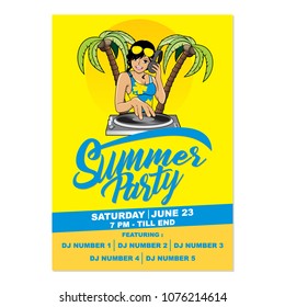 Summer Party Poster Design