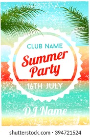 Summer Party Poster Flyer Template