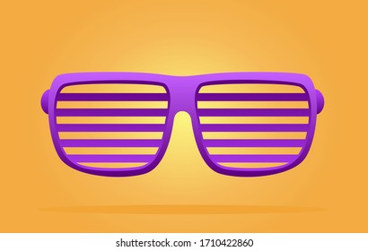 Summer party sunglasses vector background concept.