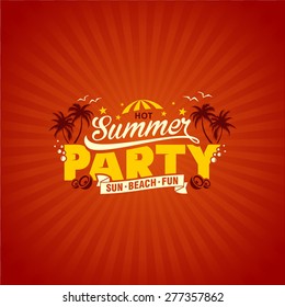 summer party vector