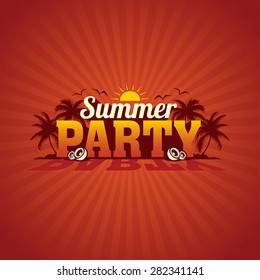 Summer Party Vector