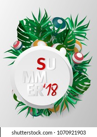 summer party vector abstract background 
