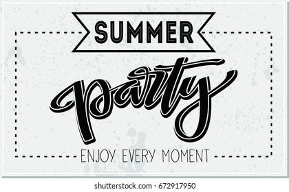  Summer party ,  vector illustration