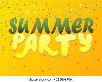 Summer party vector illustration EPS10.