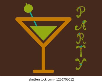 Summer Party. vector illustration. poster, banner, greeting template
