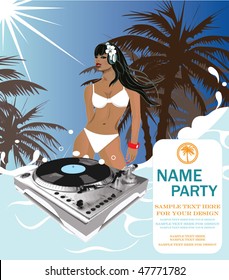 Summer party-flyer