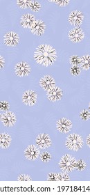 SUMMER PASTEL FLORAL SEAMLESS PRINT