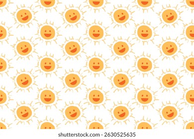 Summer pattern, beach, pastel colors. seamless vector pattern, hand drawn. Perfect for kids clothes, decoration, walls, beachwear or even packaging.