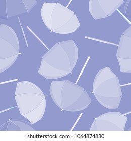 summer pattern with blue beach umbrellas