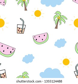 summer pattern doodle