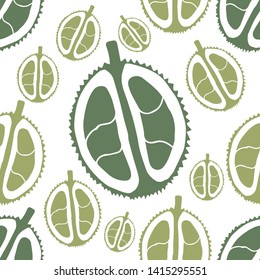 Summer pattern. Durian, tropical fruit