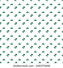 Summer pattern with hand drawn beach elements. Fashion print design, vector illustration. Seamless Pattern Background for banner, card, website. Design for wallpapers, wrapping, backgrounds.