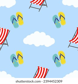 Summer Pattern Ice Cream Fruity Background Watermelon Pineapple Rainbow. Fruit Summer Pattern