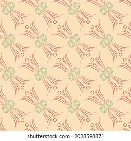 Summer pattern with pastel abstract flowers on light. Fashion graphic background design. Modern stylish abstract texture. Design color template for textiles, wrapping, wallpaper. Vector illustration