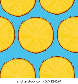 Summer pattern with pineapple