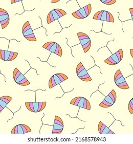 Summer Pattern Seamless Background Vektor