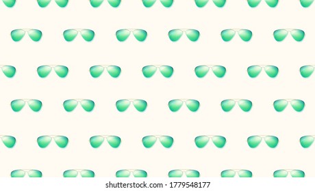 Patrón de verano con gafas de sol. Resumen del fondo vectorial.