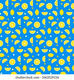 summer pattern tropical lemon