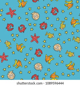 Summer pattern. Vector illustration