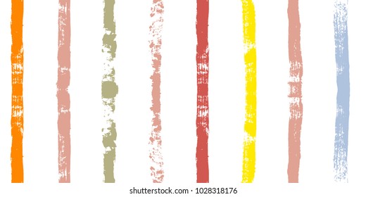 summer pattern. vector striped Paint Lines Seamless background. ink brush strokes. Modern hipster paintbrush. spring girly backdrop