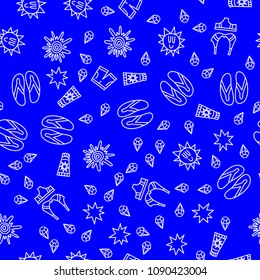 Summer pattern. Watermelon, pineapple. Vector illustration