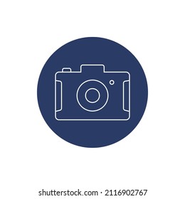 summer photography camera icon vector