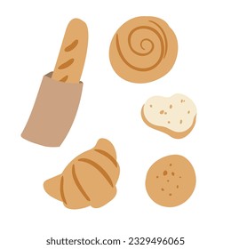 Summer picnic clipart set, picnic in park vector illustration, Images in flat cartoon style, Individual elements, fruit, vegetable, food, snack, sandwich, burger, meal, juice, cake