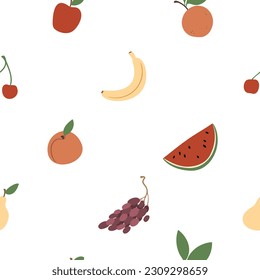 Summer picnic seamless pattern, People, couples, friends, families enjoying a picnic in park digital paper, houses and trees background, vector illustration clipart, Images in flat cartoon style