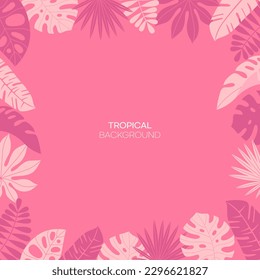 Sommerrosa tropischer Hintergrund