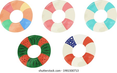 Summer play equipment float set