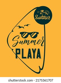 Diseño de camisetas de playa de verano para camisetas de playa 