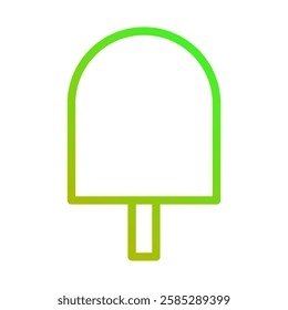 Summer popsicle icon design with fresh colors