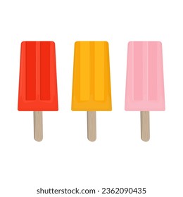 Summer Popsicle Vector illustration logo
