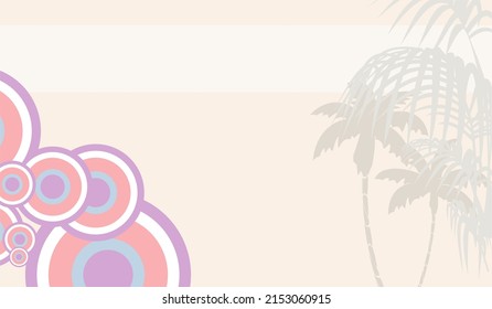 fondo tropical postal de verano en formato vector
