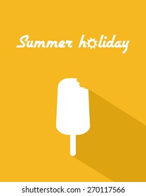Summer poster with ice cream 
