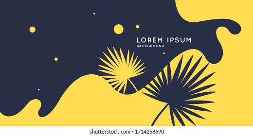 Summer poster in a modern style. Vector illustration.