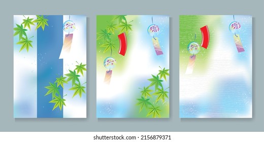 Conjunto de diseño de póster de verano POP