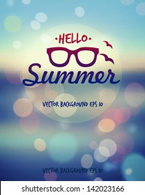 Summer Poster. Vector 