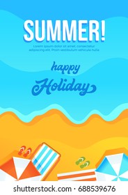 Summer Poster, Vector Illustration