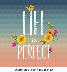 Summer poster.Typography.Vector illustration.