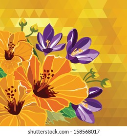 Summer poster.Vector illustration.